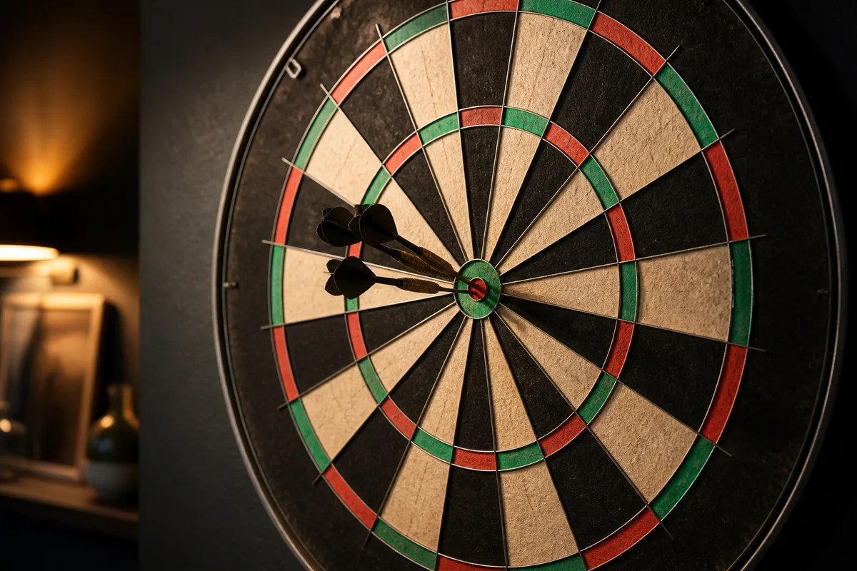 Règles des fléchettes : 501, Cricket et cible officielle